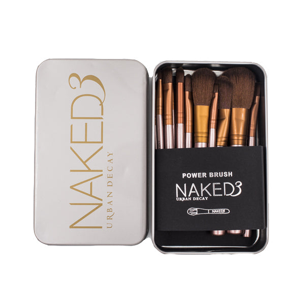 BROCHAS NAKED PARA MAQUILLAJE SET POR 12 UNIDADES